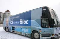 Bloc Québécois - Heureusement, ici, c'est le bloc - 2000 Prevost H3-45 (ex-leased Angel Tours)